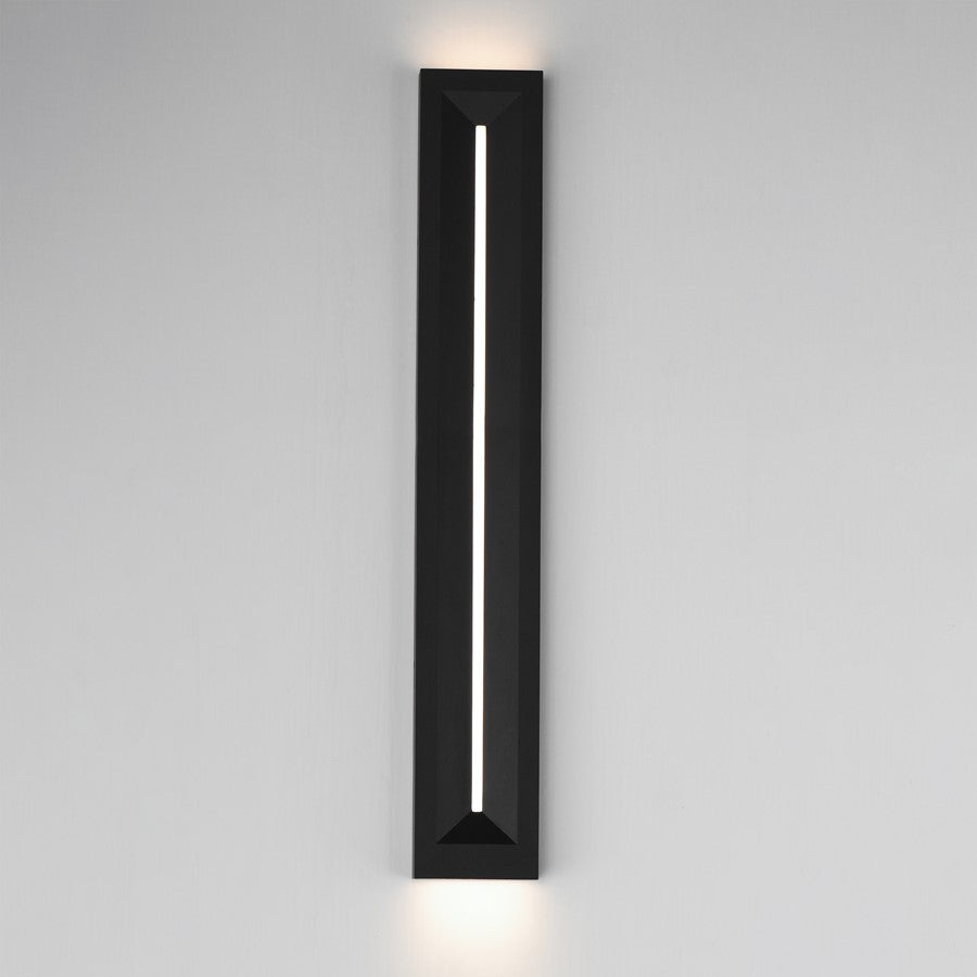ET2 Lighting Fosso 1 Light 35.5" Outdoor Wall Mount, Black