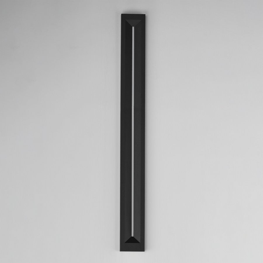 ET2 Lighting Fosso 1 Light 47" Outdoor Wall Mount, Black