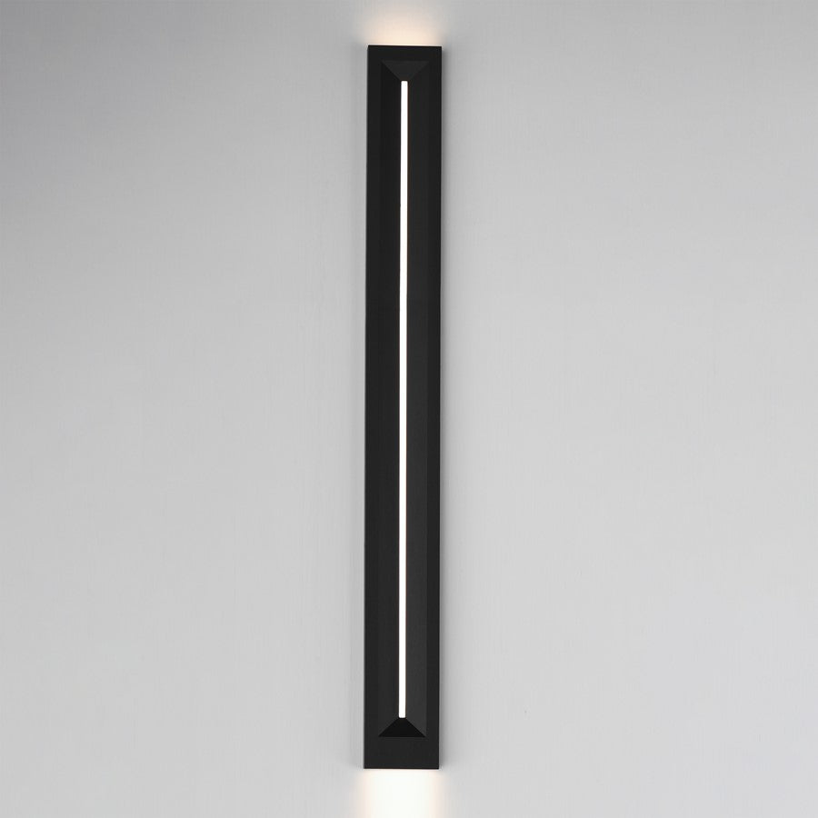 ET2 Lighting Fosso 1 Light 47" Outdoor Wall Mount, Black