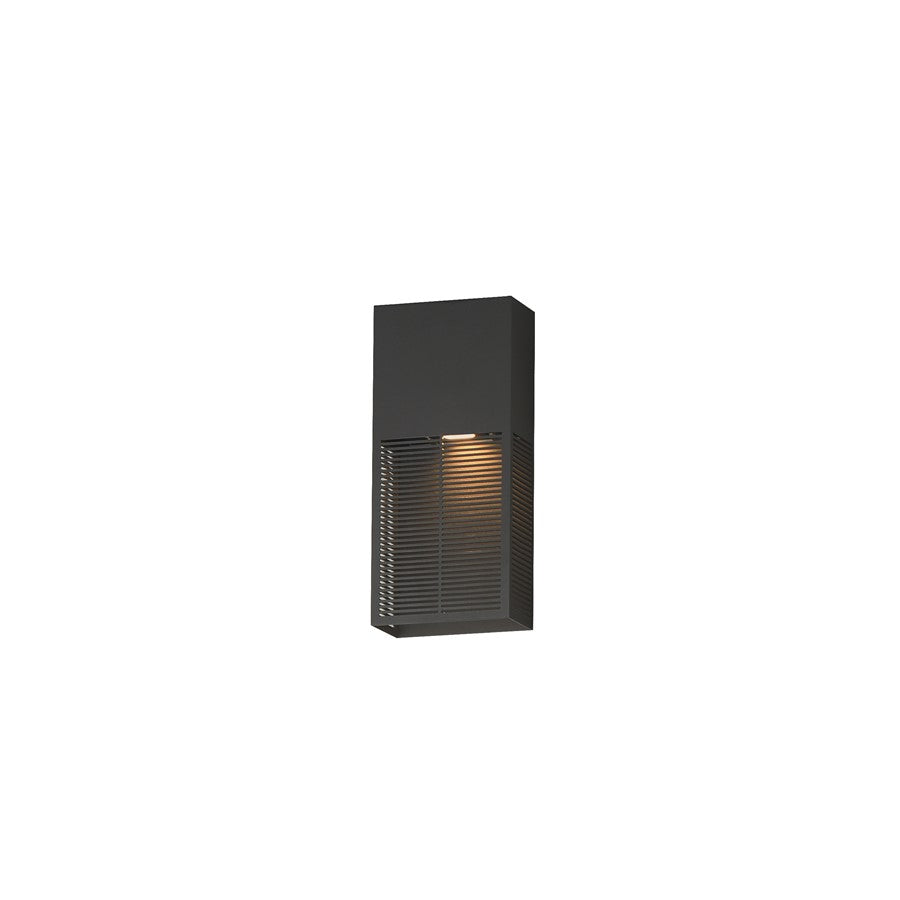 ET2 Lighting Grate 1Lt 14" LED Outdoor Wall Sconce, Bronze - E30392-ABZ