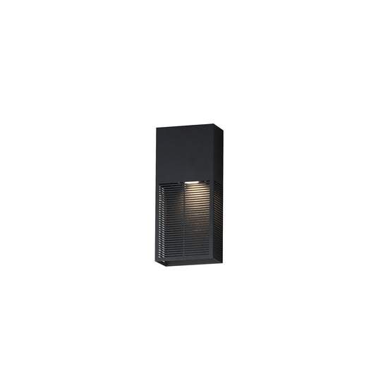 ET2 Lighting Grate 1 Light 14" LED Outdoor Wall Sconce, Black