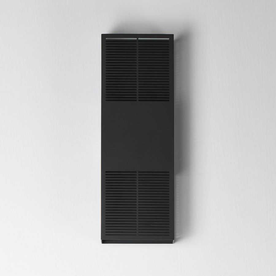 ET2 Lighting Grate 2-Light 18" LED Outdoor Wall Sconce, Black