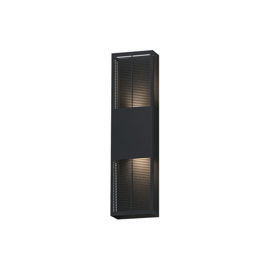 ET2 Lighting Grate 2-Light 24" LED Outdoor Wall Sconce, Black
