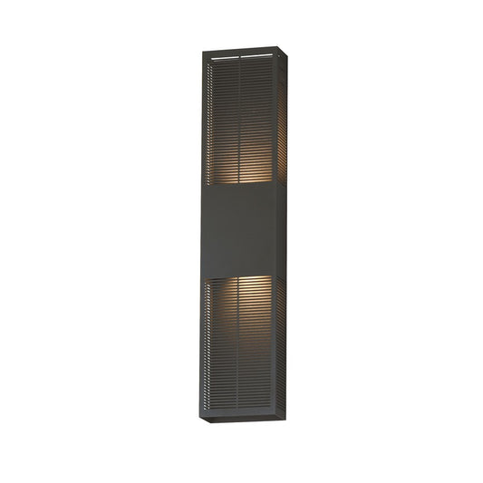 ET2 Lighting Grate 2Lt 30" LED Outdoor Wall Sconce, Bronze - E30395-ABZ