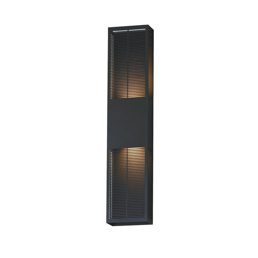 ET2 Lighting Grate 2-Light 30" LED Outdoor Wall Sconce, Black - E30395-BK