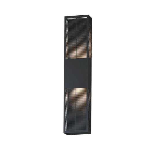 ET2 Lighting Grate 2-Light 30" LED Outdoor Wall Sconce, Black