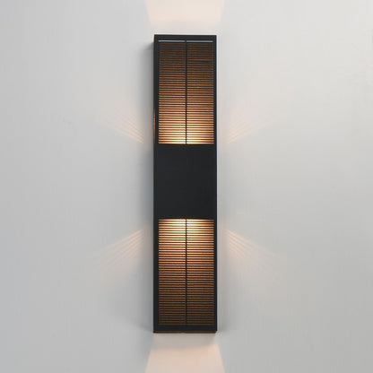 ET2 Lighting Grate 2-Light 30" LED Outdoor Wall Sconce, Black