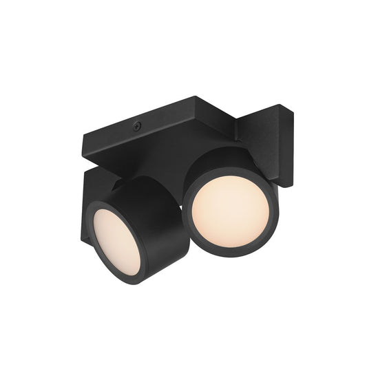 ET2 Lighting Embrace 2-Light LED Flush, Black