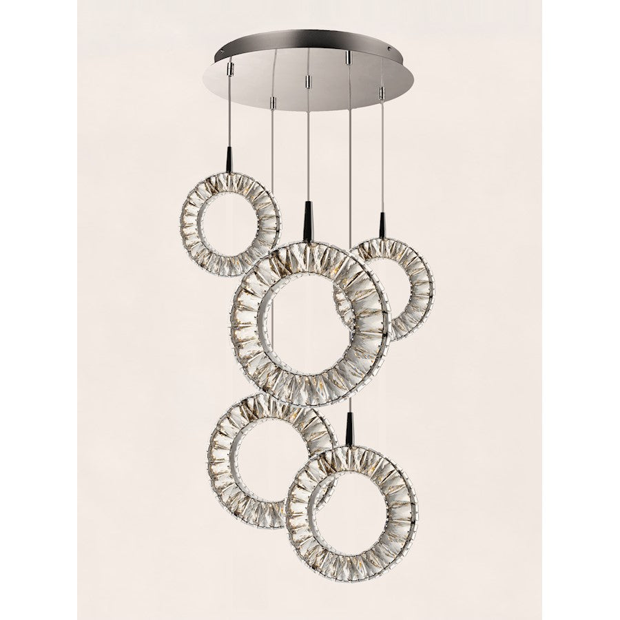 LED Pendant, Polished Chrome