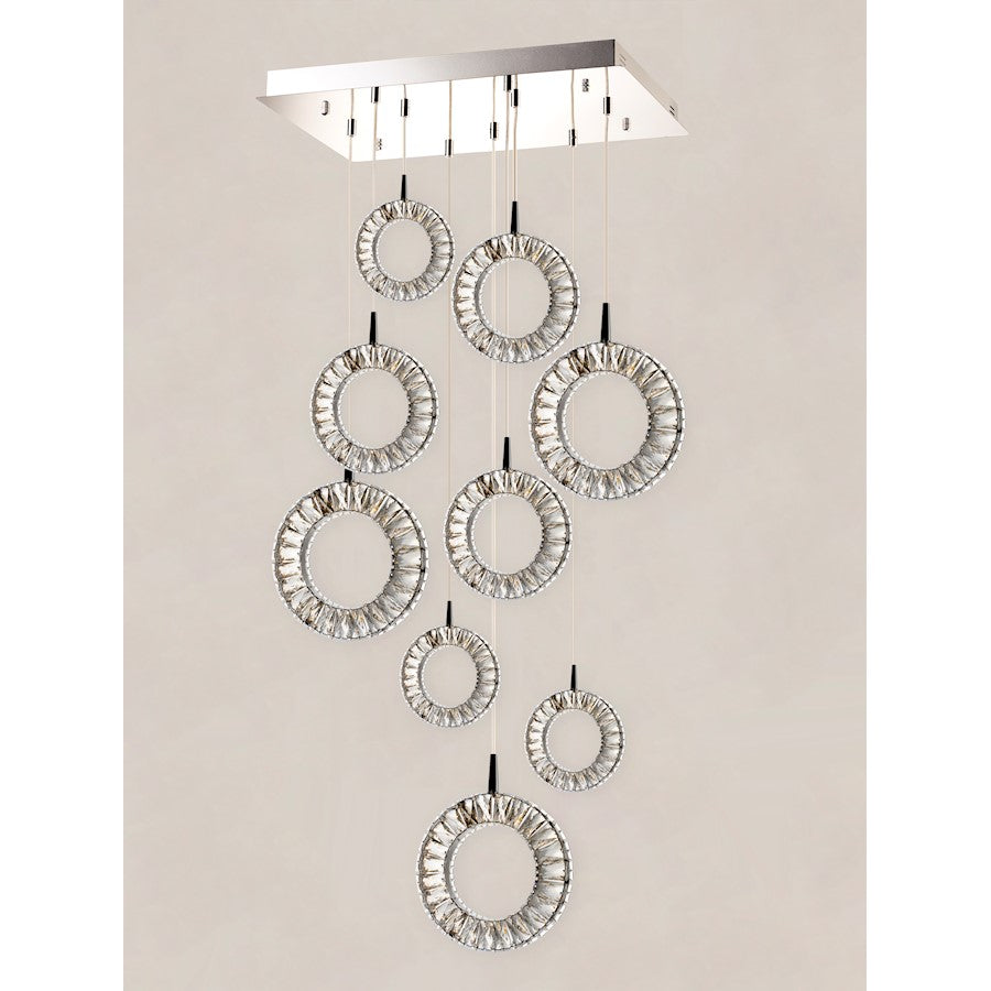LED Pendant, Polished Chrome