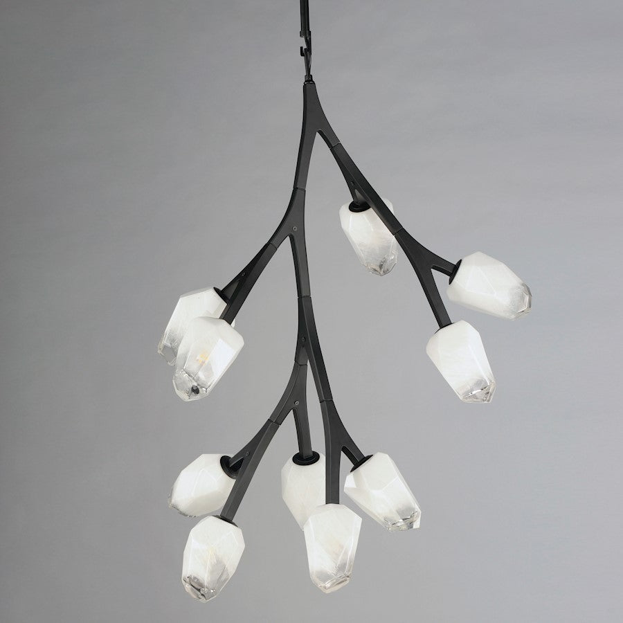 37.5" 10 Light Pendant, Clear