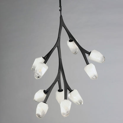 37.5" 10 Light Pendant, Clear