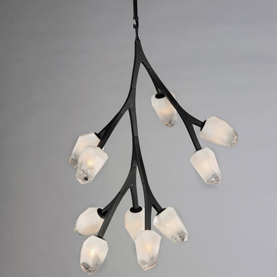 37.5" 10 Light Pendant, Clear