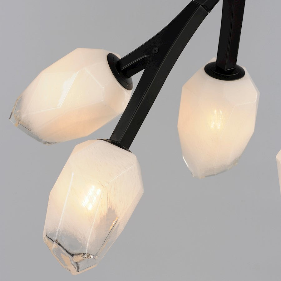 37.5" 10 Light Pendant, Clear