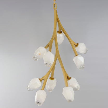 37.5" 10 Light Pendant, Clear