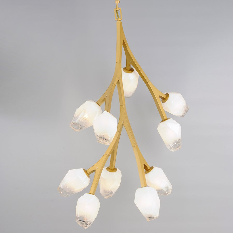 37.5" 10 Light Pendant, Clear