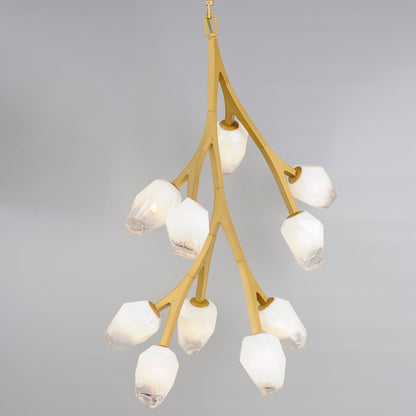 37.5" 10 Light Pendant, Clear