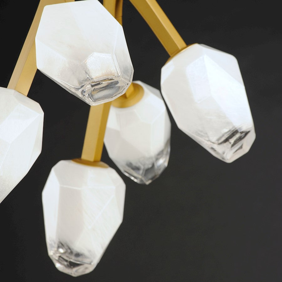 37.5" 10 Light Pendant, Clear