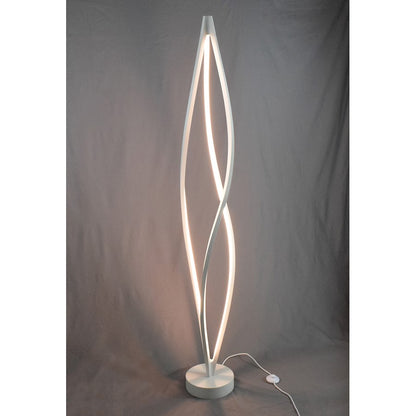 ET2 Lighting Cyclone LED 3-Light 72" Floor Lamp, White/White