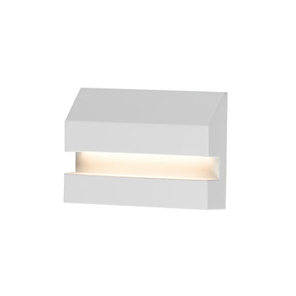 ET2 Brink 5in 1-Light Step Light | Modern White Aluminum | Outdoor Stairs & Pathway | 5 x 3.25 in | Model E41510-WT