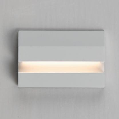 ET2 Brink 5in 1-Light Step Light | Modern White Aluminum | Outdoor Stairs & Pathway | 5 x 3.25 in | Model E41510-WT