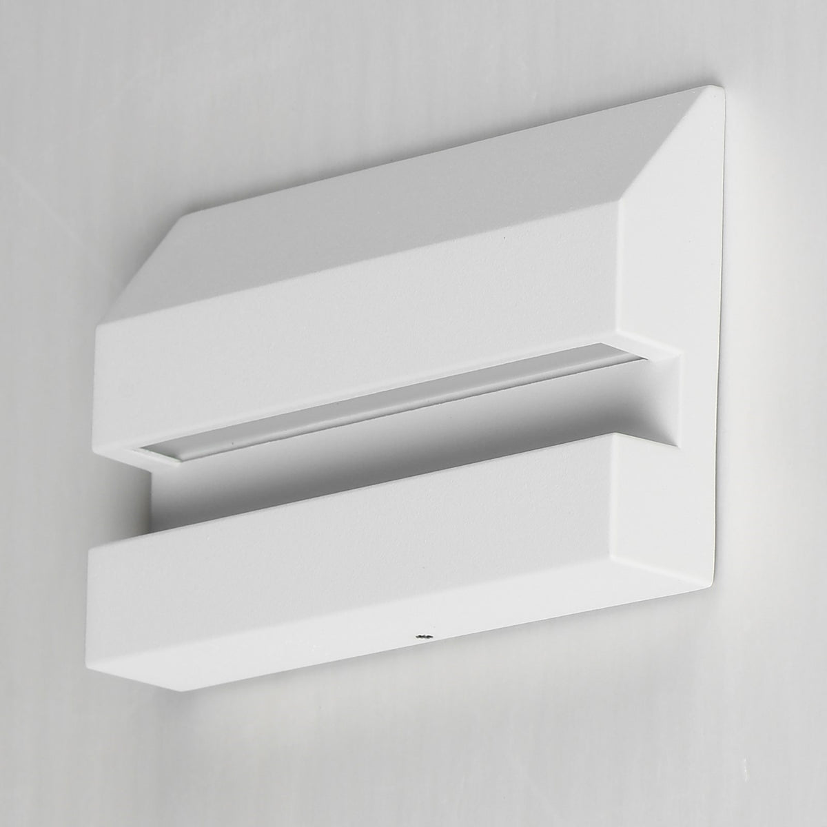 ET2 Brink 5in 1-Light Step Light | Modern White Aluminum | Outdoor Stairs & Pathway | 5 x 3.25 in | Model E41510-WT