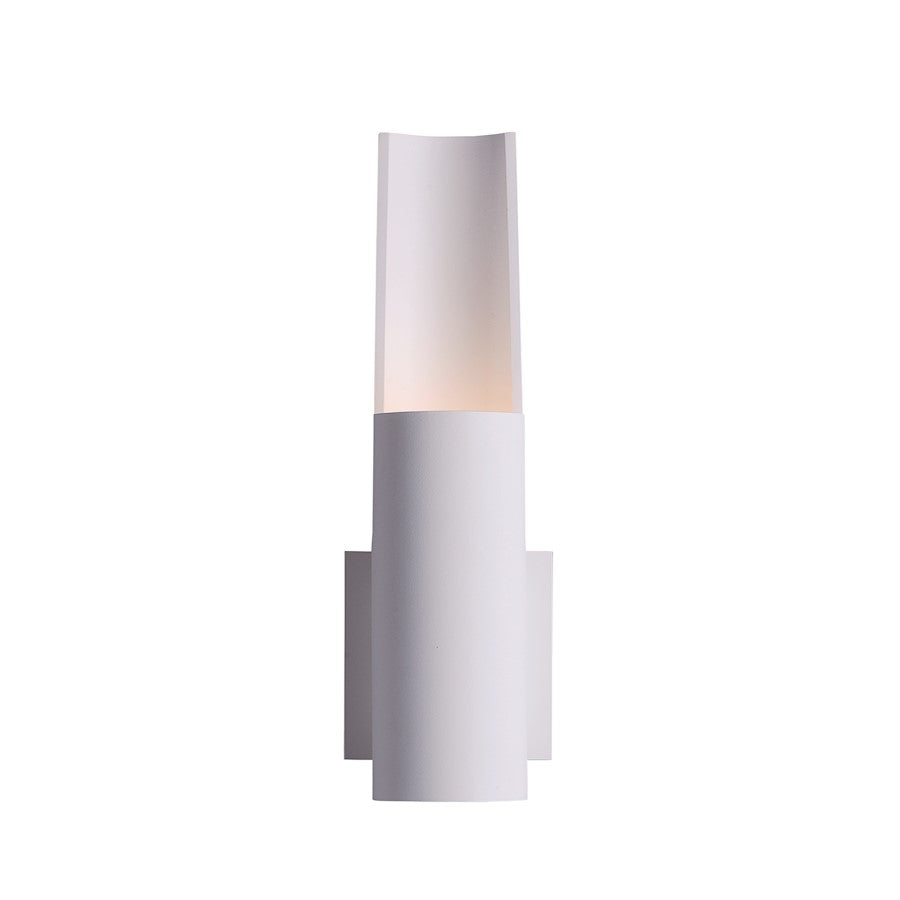 ET2 Alumilux 14in 1-Light Outdoor Wall Sconce | Architectural White Aluminum | Patio & Entryway | 4.25 x 13.79 in | Model E41524-WT