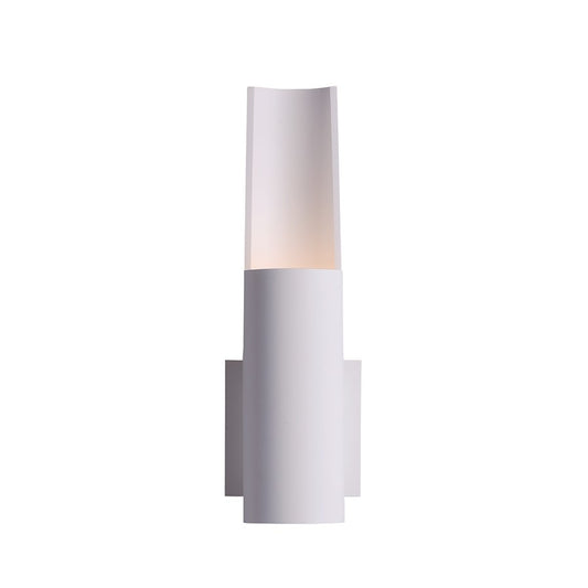 ET2 Alumilux 14in 1-Light Outdoor Wall Sconce | Architectural White Aluminum | Patio & Entryway | 4.25 x 13.79 in | Model E41524-WT