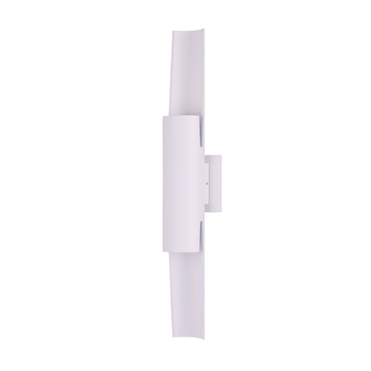 ET2 Alumilux 24in 2-Light Outdoor Wall Sconce | Architectural White Aluminum | Patio & Entryway | 4.25 x 23.5 in | Model E41526-WT