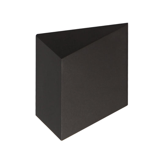 ET2 Fractal 6.5in 1-Light Outdoor Sconce | Modern Architectural Bronze Aluminum and Glass | Entryway & Patio | 6.5 x 7.5 x 3.25 in | Model E41561-ABZ