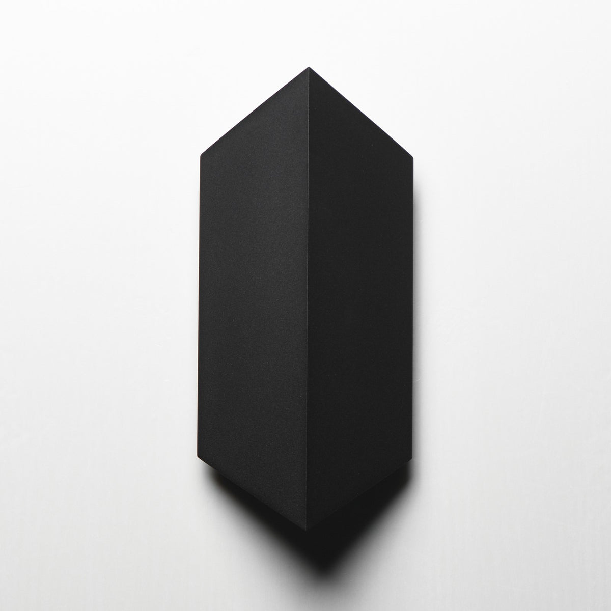 ET2 Fractal 14in 2-Light Outdoor Wall Sconce | Modern Matte Black and Glass | Entryway & Patio | 6.5 x 14 x 3.25 in | Model E41562-BK