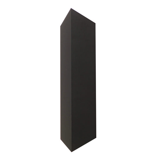 ET2 Fractal 24in 2-Light Outdoor Wall Sconce | Modern Architectural Bronze and Glass | Entryway & Patio | 6.5 x 23.5 x 3.25 in | Model E41564-ABZ