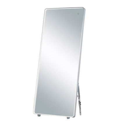 ET2 Lighting LED Free Standing Mirror, Brushed Aluminum