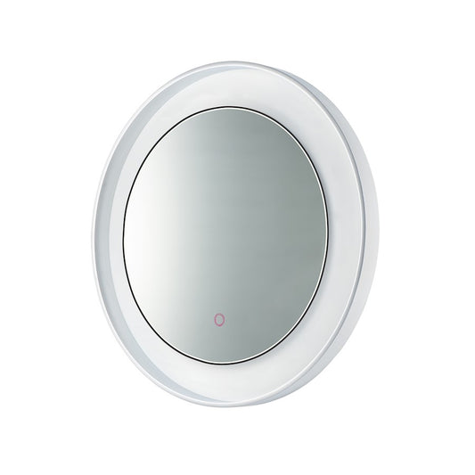 ET2 Lighting Floating LED Mirror Round 23.5" in Polished Chrome/White