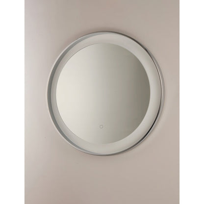 ET2 Lighting Floating LED Mirror Round 23.5" in Polished Chrome/White