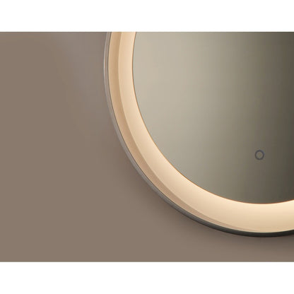 ET2 Lighting Floating LED Mirror Round 23.5" in Polished Chrome/White