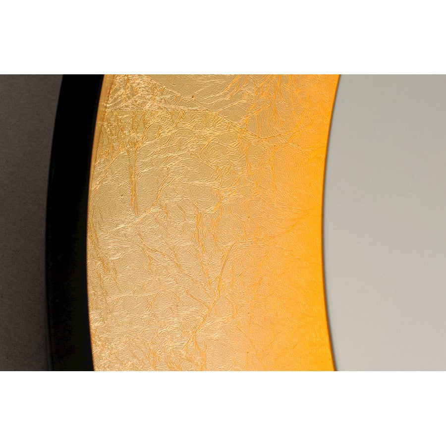 ET2 Lighting Floating LED Mirror Round 23.5" in Gold Leaf/Black