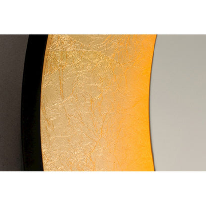 ET2 Lighting Floating LED Mirror Round 23.5" in Gold Leaf/Black