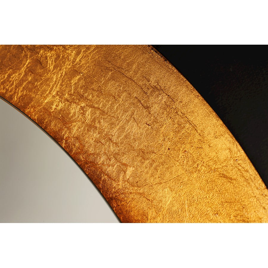ET2 Lighting Floating LED Mirror Square 31.5" in Gold Leaf/Black