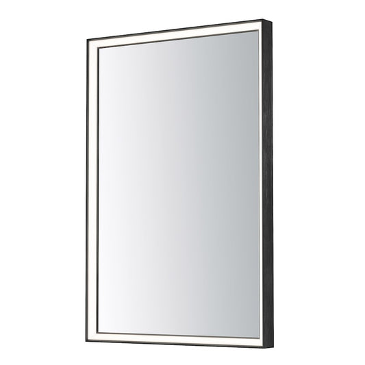 ET2 Lighting Bevel 1 Light 30''x36'' LED Mirror, Black