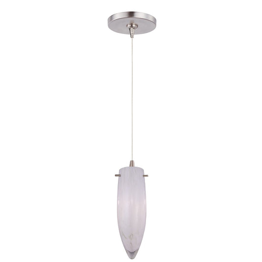 ET2 Lighting Bevel 1 Light 60''x28'' LED Mirror, Satin Nickel