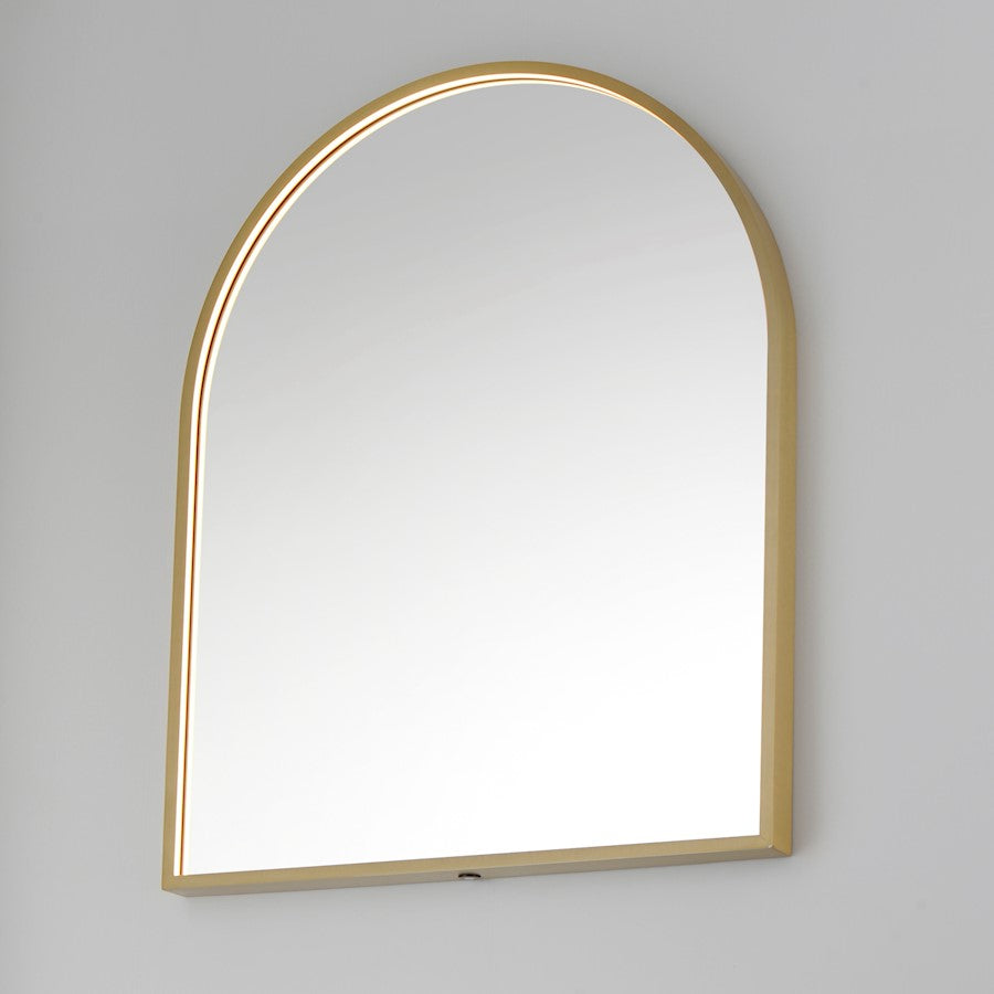 ET2 Lighting Elisse Arch 1 Light 24''x30'' LED Mirror, Gold