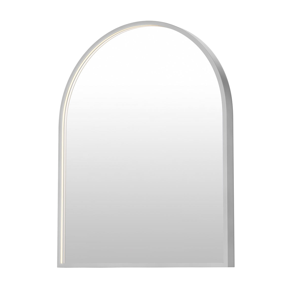 ET2 Lighting Elisse 1 Light LED 30" Mirror, Satin Nickel