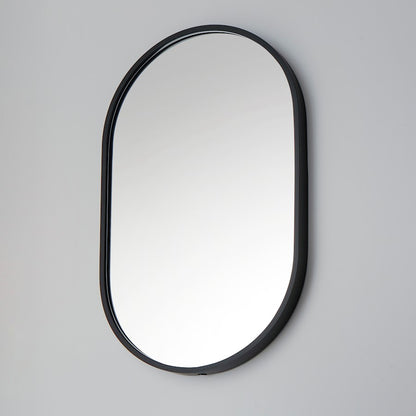 ET2 Lighting Elisse Oval 1 Light 20''x32'' Oval LED Mirror, Black