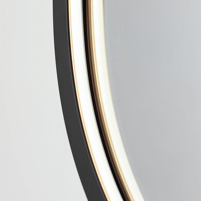 ET2 Lighting Elisse Oval 1 Light 20''x32'' Oval LED Mirror, Black