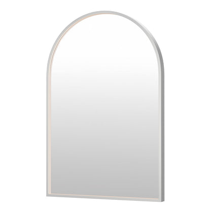 ET2 Lighting Elisse 1 Light LED Arch Mirror, Satin Nickel