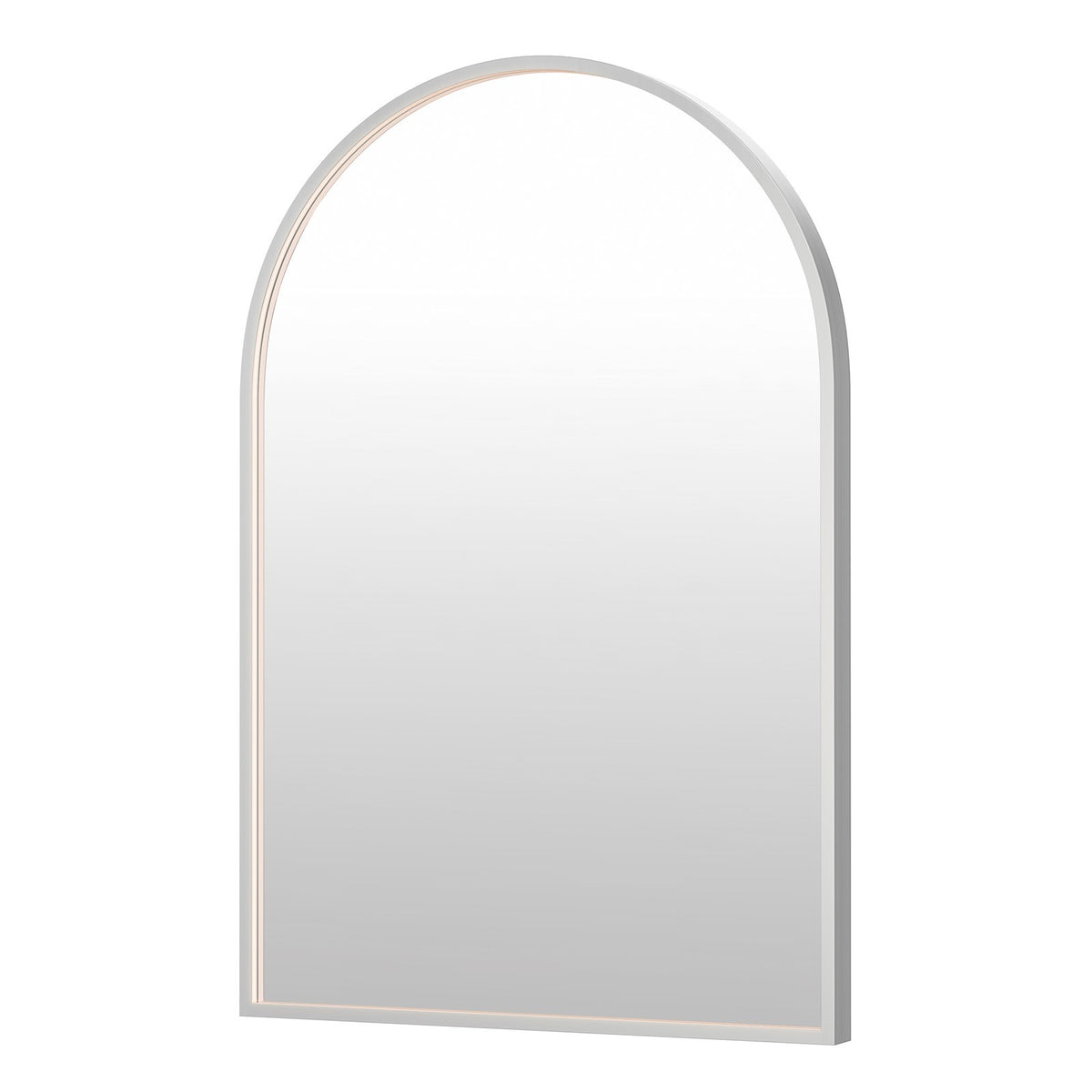 ET2 Lighting Elisse 1 Light LED Arch Mirror, Satin Nickel