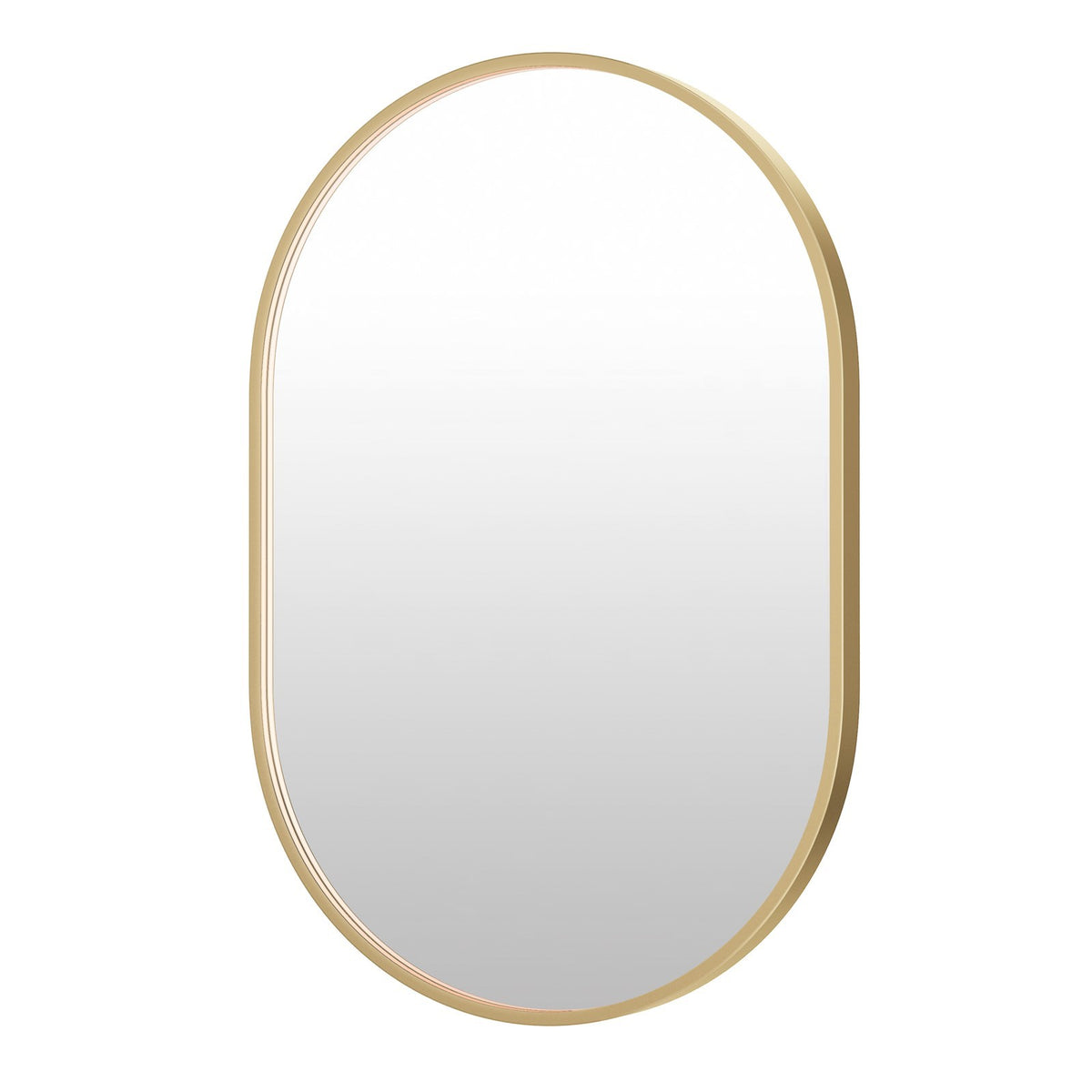 ET2 Lighting Elisse 1 Light LED Oval Mirror, Gold