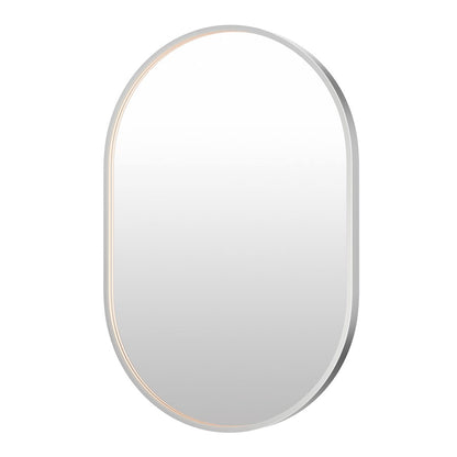 ET2 Lighting Elisse 1 Light LED Oval Mirror, Satin Nickel - E42074-SN