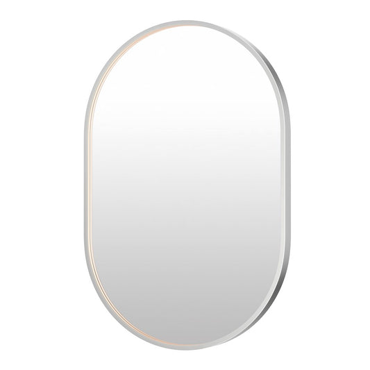 ET2 Lighting Elisse 1 Light LED Oval Mirror, Satin Nickel - E42074-SN